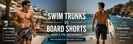 Swim trunks vs board shorts