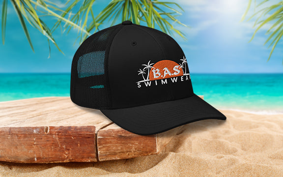 Get A free BAS Swimwear trucker hat