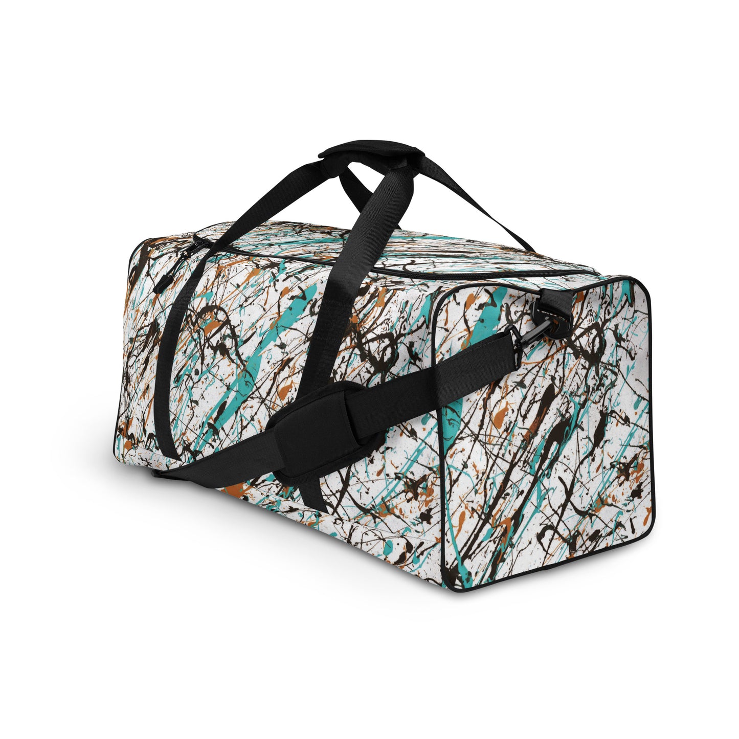 Memories White Weekend Duffle Travel Bag Side