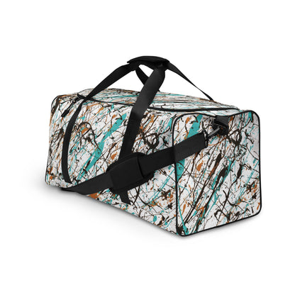Memories White Weekend Duffle Travel Bag Side