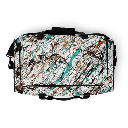 Memories White Weekend Duffle Travel Bag Top
