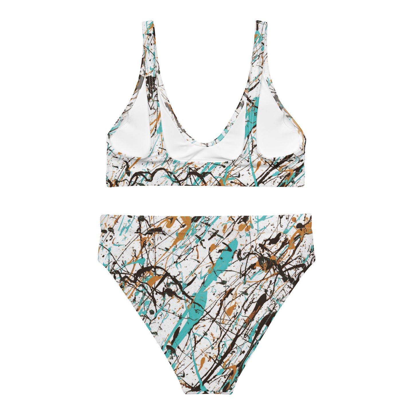 Memories White BAS Swimwear High Waisted Bikini Back