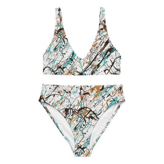 Memories White BAS Swimwear High Waisted Bikini