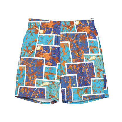Working The System Blue Quick Drying Anti-Chafe Men's Swim Trunks