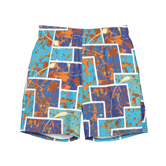 Working The System Blue Quick Drying Anti-Chafe Men's Swim Trunks