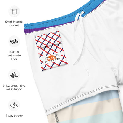 Opa BAS Swimwear Men's quick drying anti-chafe swim trunks inner lining
