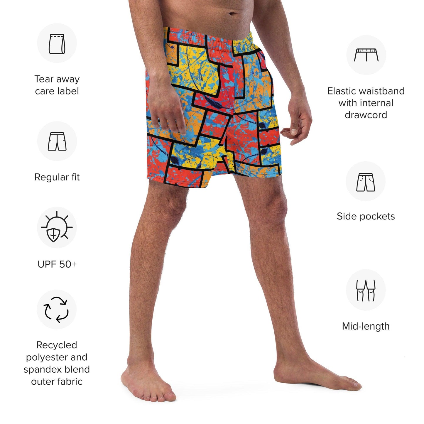 Working The System Swim Trunks | Quick-Dry Vacation Trunks | Orange