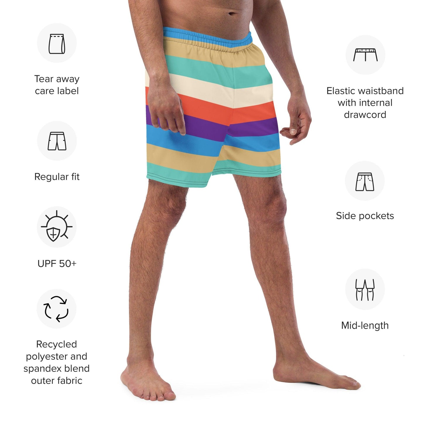 Opa BAS Swimwear Men's quick drying anti-chafe swim trunks Info