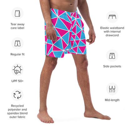 Delta Rave Men's Swim Trunks Info