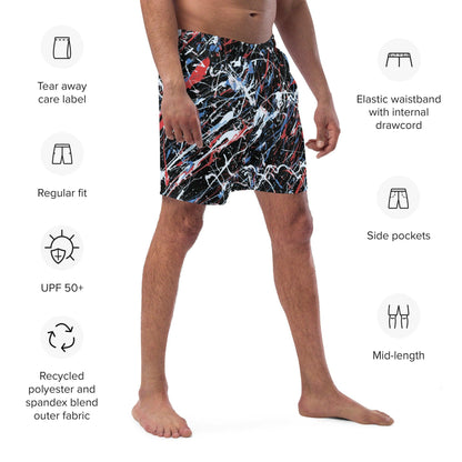 Memories black BAS Swimwear Men's quick drying anti-chafe swim trunks info