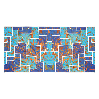 Working The System Blue Beach Towel Large