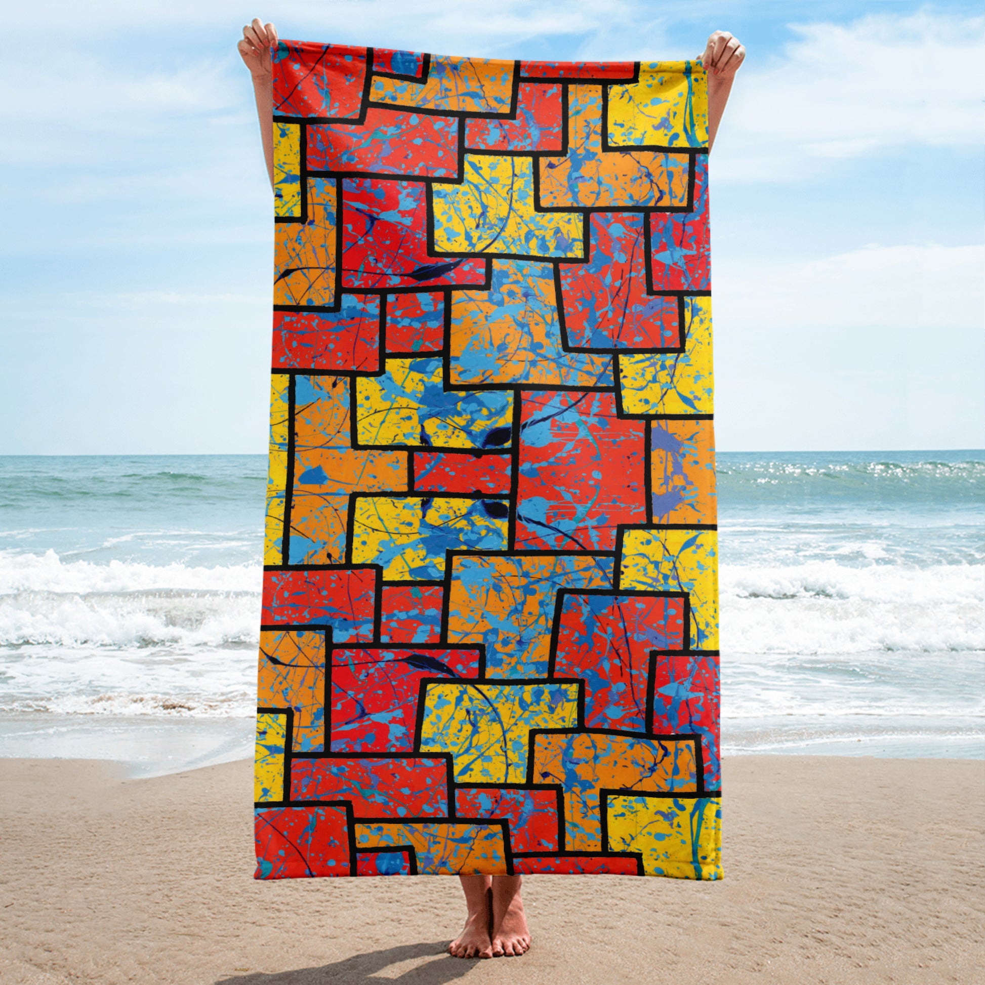 Working The System Orange Beach Towel At The Beach