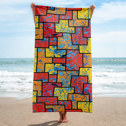 Working The System Orange Beach Towel At The Beach