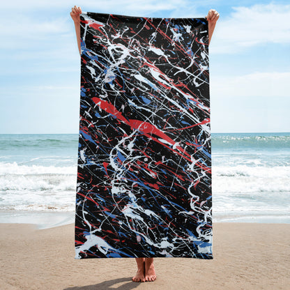 Memories Black Beach Towel At The Beach