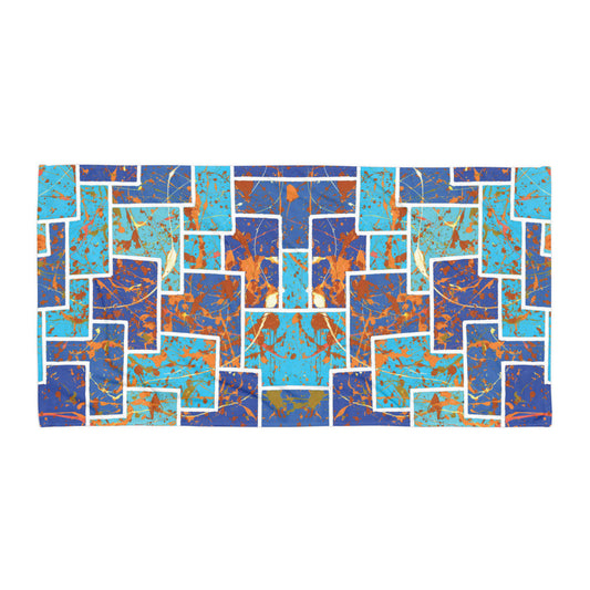 Working The System Blue Beach Towel